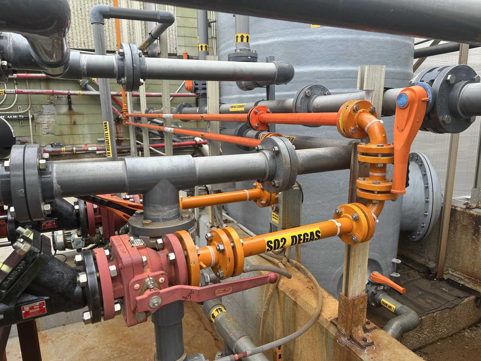 OGG Construction — Teflon-Lined Piping